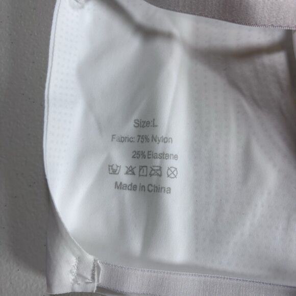 YG Collection White Padded Adjustable Straps Wireless Lined Bralette Bra Large L - Picture 3 of 4